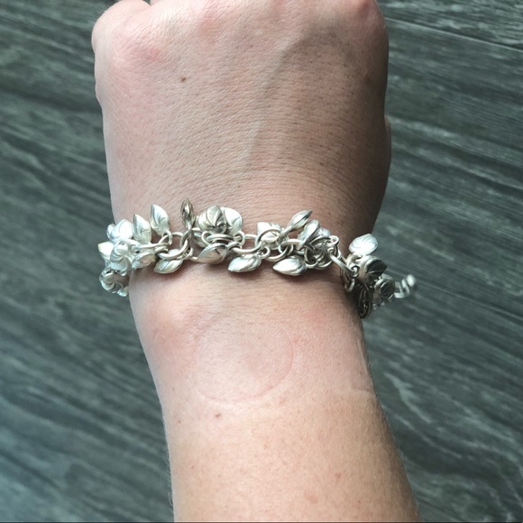 Jewelry - Sterling Silver leaf bracelet.